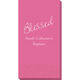 Expressive Script Blessed Guest Towels Image 5 of 5